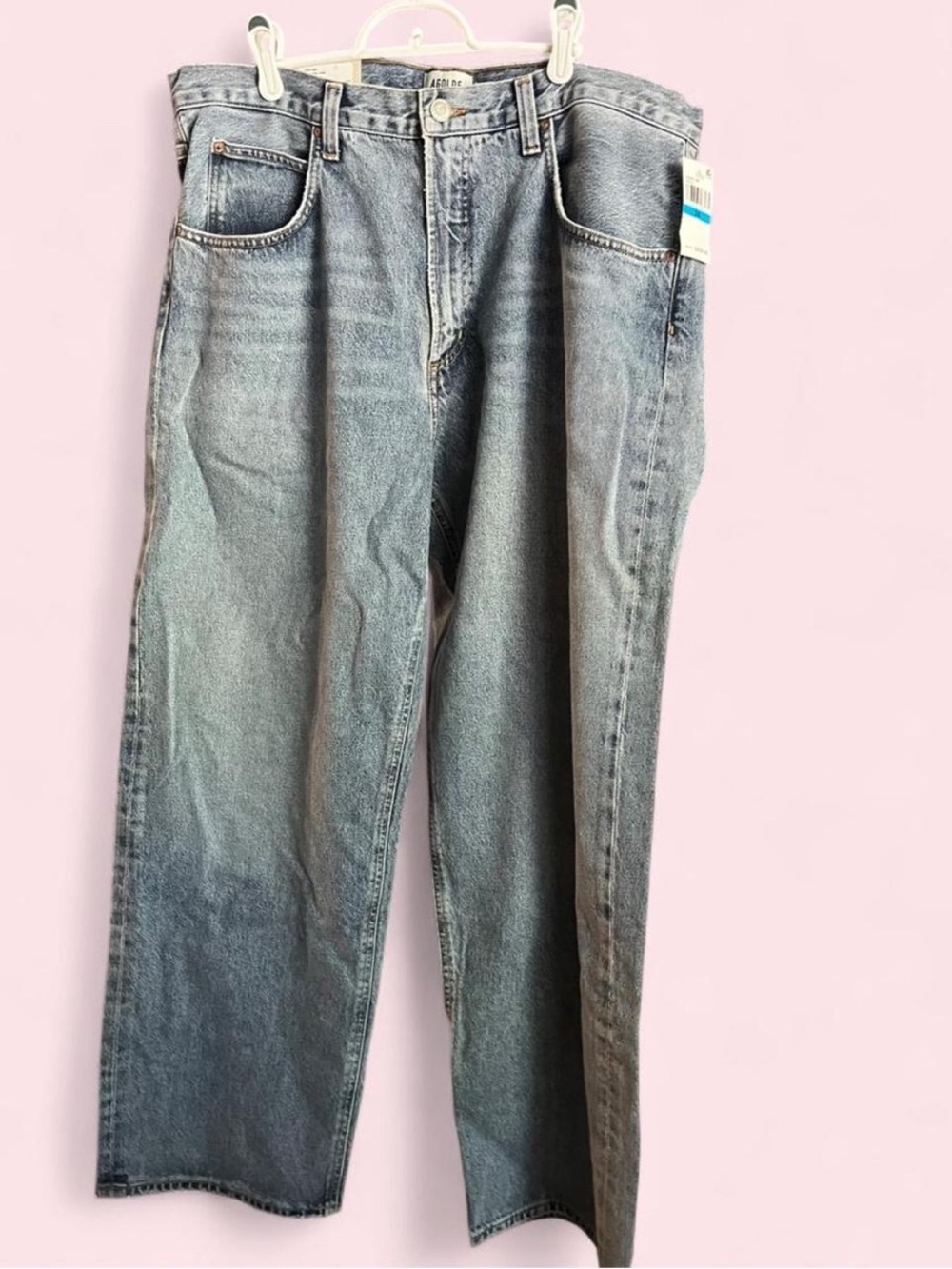 AGOLDE Fusion Jean with Relaxed Baggy Taper Size 36 Medium Blue Wash aka “Ratio”